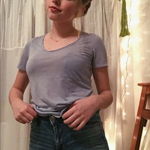 SUPER SOFT PERIWINKLE TEE